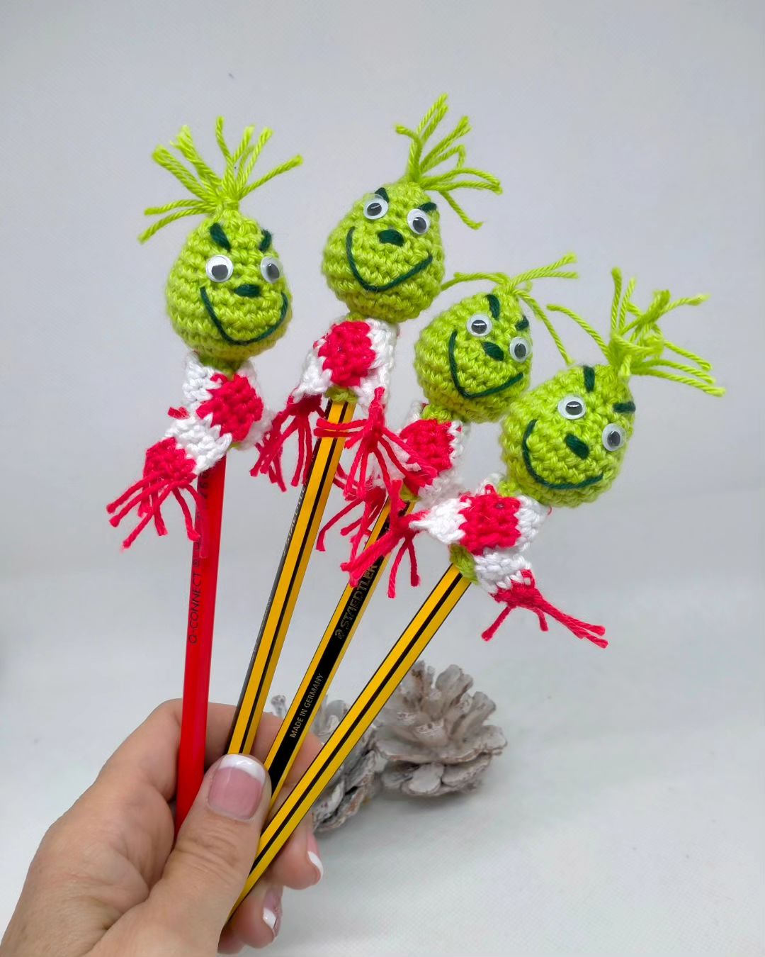 El Grinch tejido a ganchillo